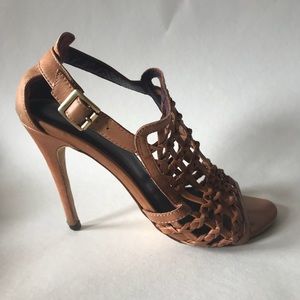 Tracy Reese Tan Leather Heel